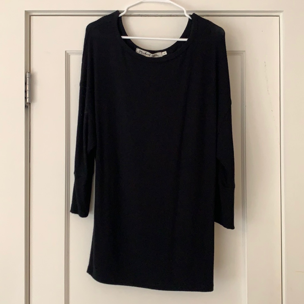 Michael Stars Black Sweater. Tunic Length.